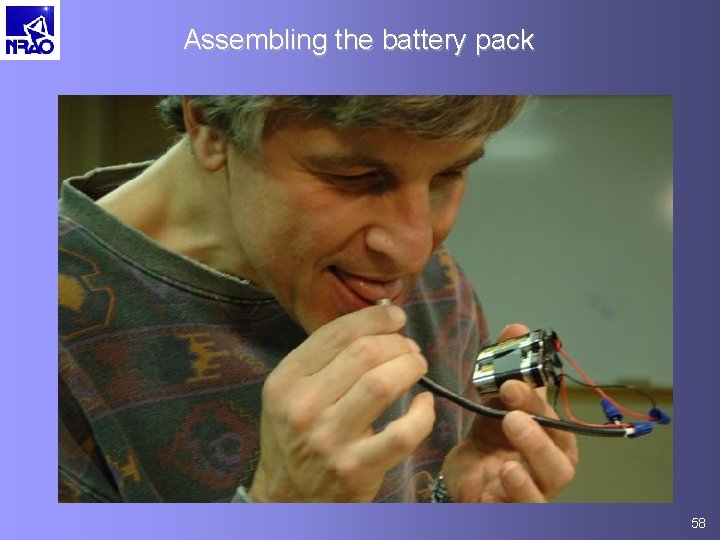 Assembling the battery pack 58 