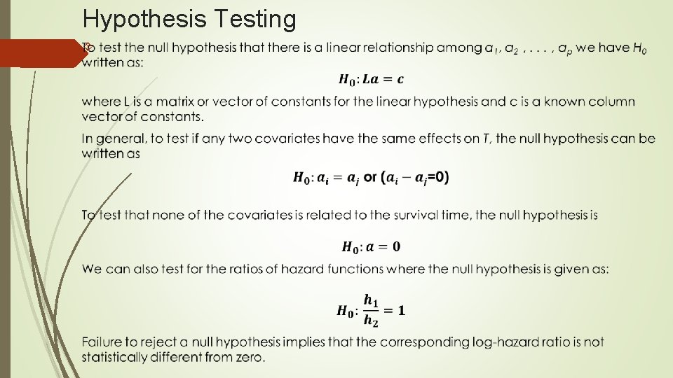 Hypothesis Testing 