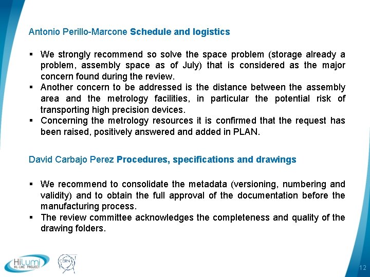 Antonio Perillo-Marcone Schedule and logistics § We strongly recommend so solve the space problem