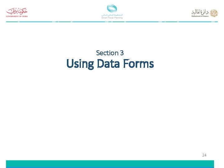 Section 3 Using Data Forms 24 