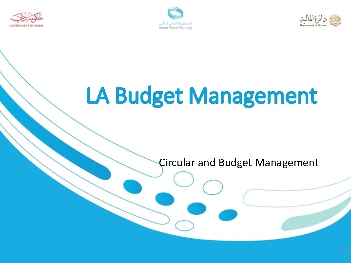 LA Budget Management Circular and Budget Management 59 