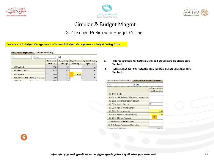 Circular & Budget Mngmt. 3 - Cascade Preliminary Budget Ceiling We are at LA