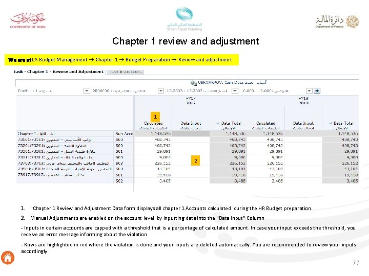 Chapter 1 review and adjustment We are at LA Budget Management Chapter 1 Budget