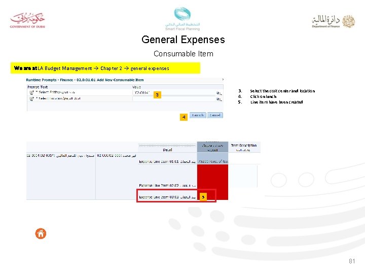 General Expenses Consumable Item We are at LA Budget Management Chapter 2 general expenses