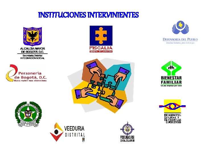 INSTITUCIONES INTERVINIENTES 