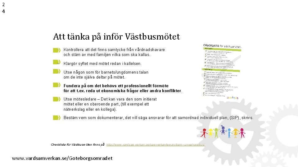 2 4 Att tänka på inför Västbusmötet • Kontrollera att det finns samtycke från