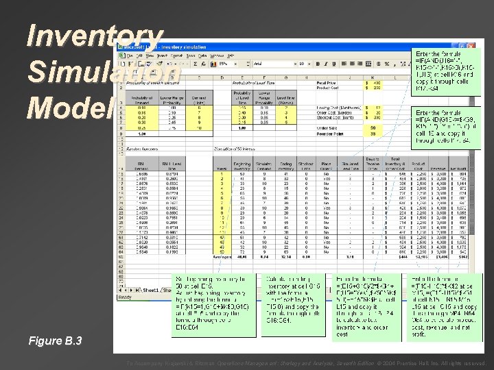 Inventory Simulation Model Figure B. 3 To Accompany Krajewski & Ritzman Operations Management: Strategy