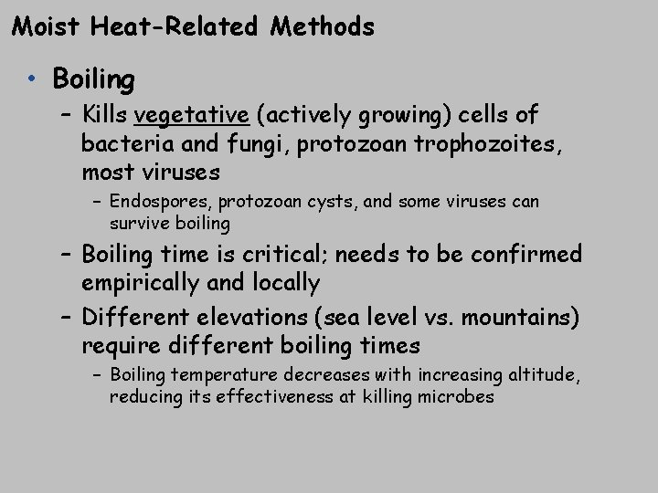 Chapter 9 Controlling Microbial Growth in the Environment