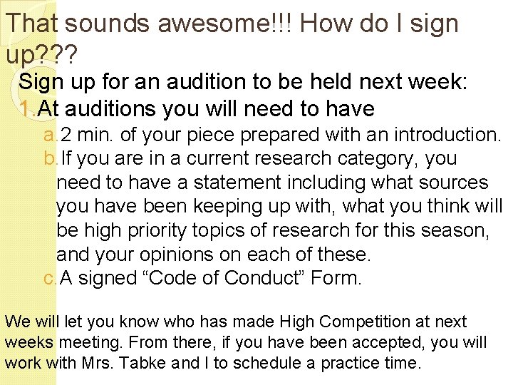 That sounds awesome!!! How do I sign up? ? ? Sign up for an