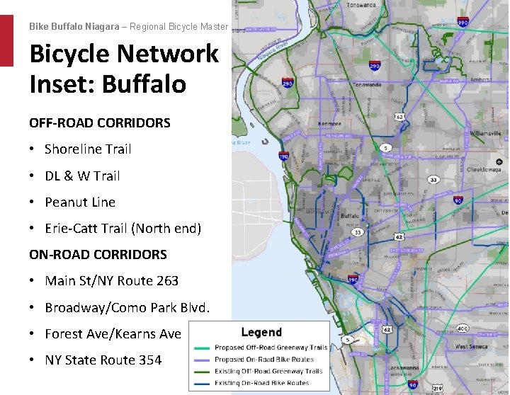 Bike Buffalo Niagara – Regional Bicycle Master Plan Bicycle Network Inset: Buffalo OFF-ROAD CORRIDORS