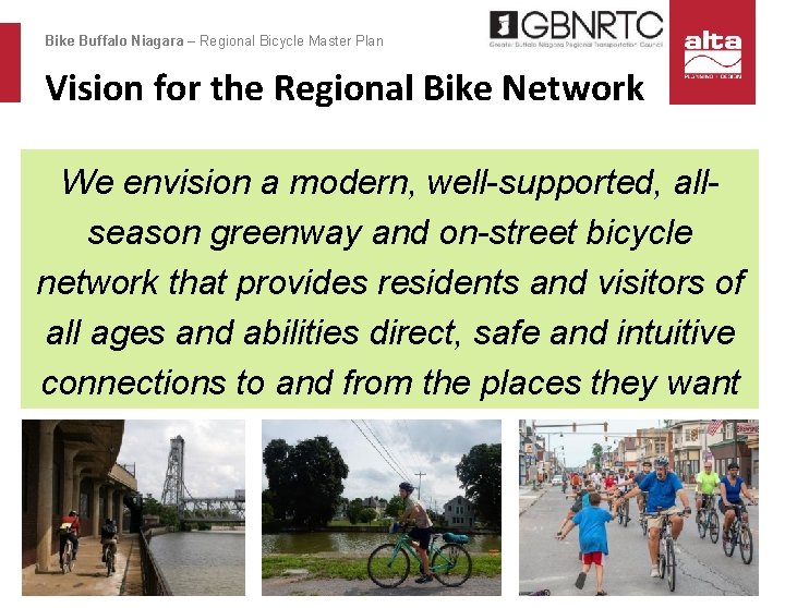 Bike Buffalo Niagara – Regional Bicycle Master Plan Vision for the Regional Bike Network