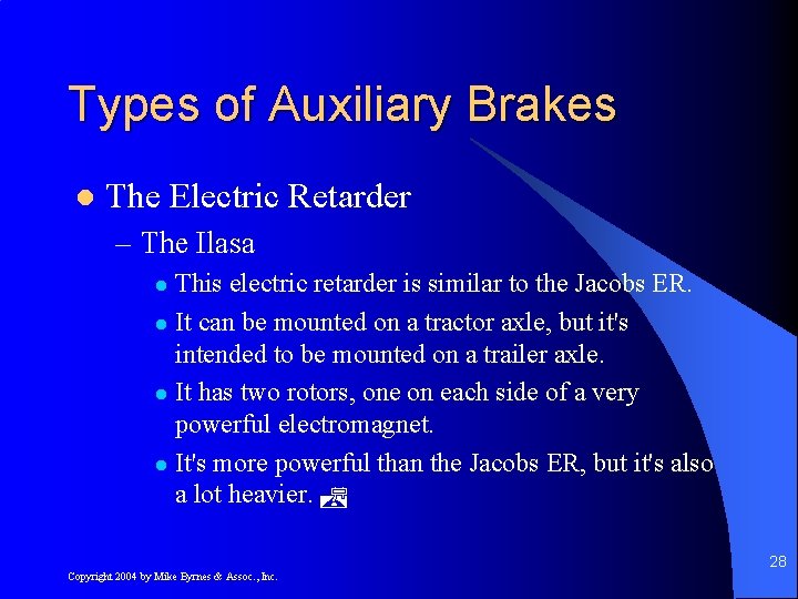 Types of Auxiliary Brakes l The Electric Retarder – The Ilasa This electric retarder