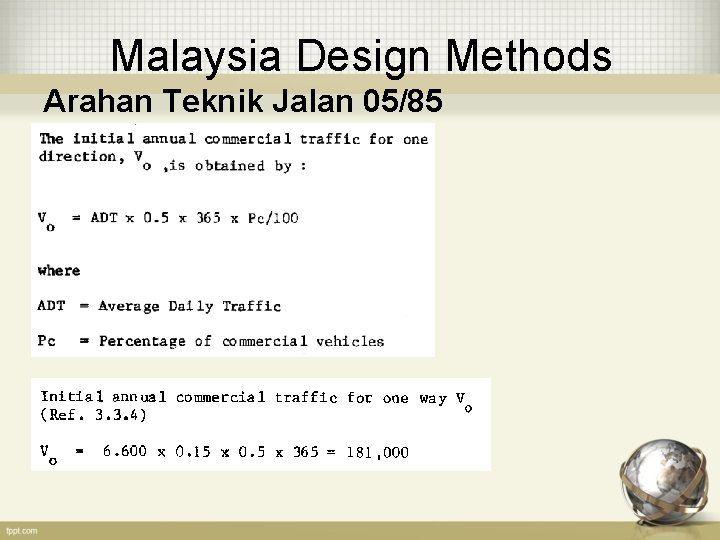 Malaysia Design Methods Arahan Teknik Jalan 05/85 