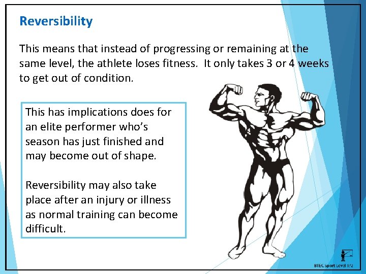 Reversibility This means that instead of progressing or remaining at the same level, the