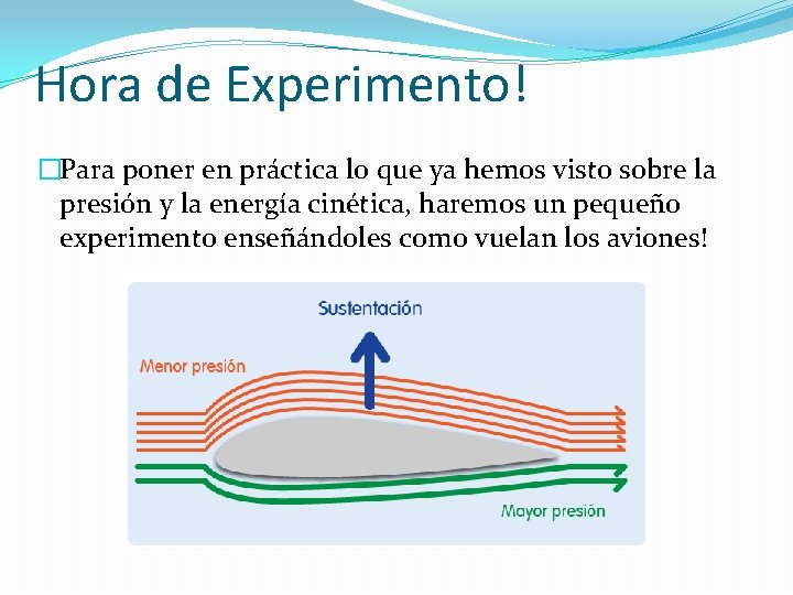 Hora de Experimento! �Para poner en práctica lo que ya hemos visto sobre la