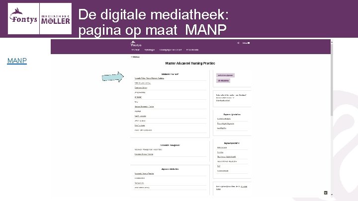 De digitale mediatheek: pagina op maat MANP 