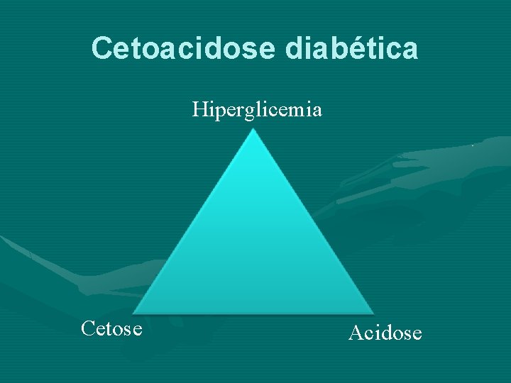 Cetoacidose diabética Hiperglicemia Cetose Acidose 