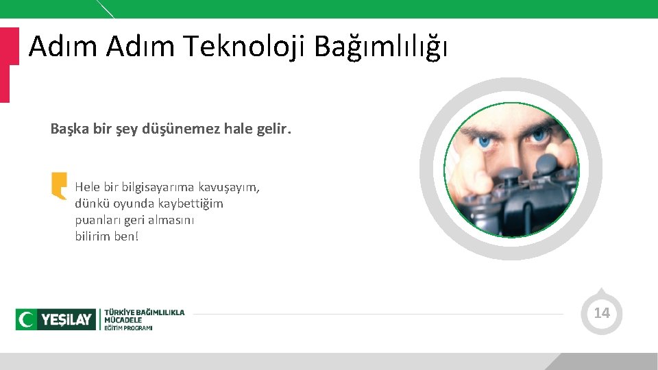 Adım Teknoloji Bağımlılığı Başka bir şey düşünemez hale gelir. Hele bir bilgisayarıma kavuşayım, dünkü