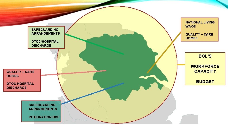 SAFEGUARDING ARRANGEMENTS DTOC/HOSPITAL DISCHARGE NATIONAL LIVING WAGE QUALITY – CARE HOMES DOL’S QUALITY –