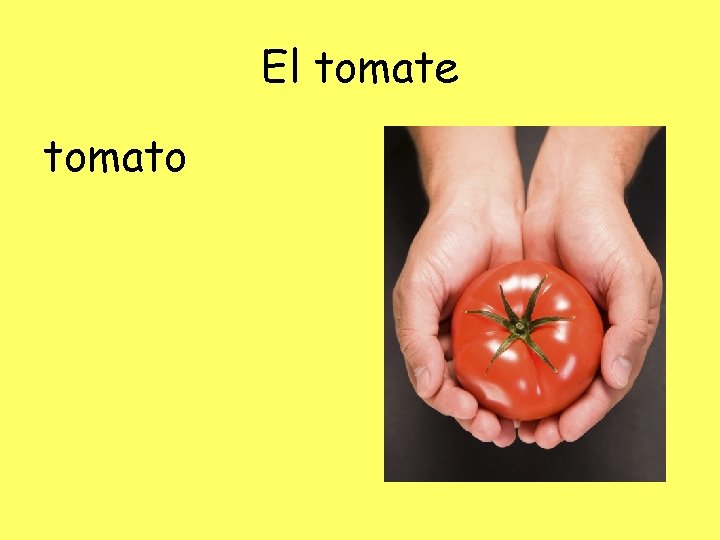 El tomate tomato 