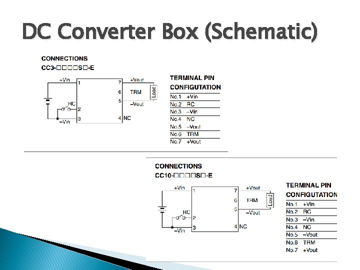 DC Converter Box (Schematic) 