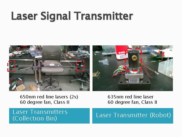 Laser Signal Transmitter 650 nm red line lasers (2 x) 60 degree fan, Class