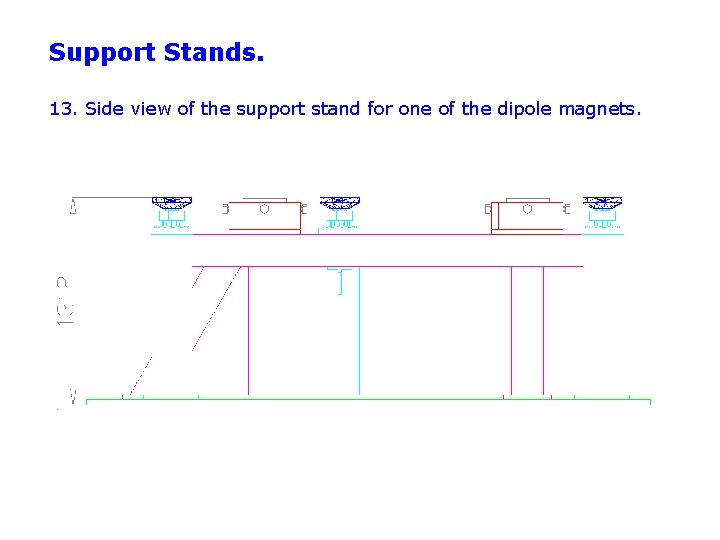 Support Stands. 13. Side view of the support stand for one of the dipole