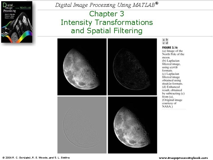 Digital Image Processing Using MATLAB® Chapter 3 Intensity Transformations and Spatial Filtering © 2004 Digital Image Processing Using MATLAB® Chapter 3 Intensity Transformations and Spatial Filtering © 2004