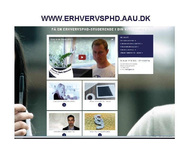 WWW. ERHVERVSPHD. AAU. DK 