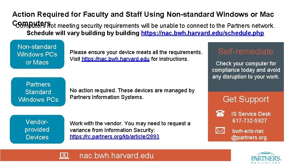 Action Required for Faculty and Staff Using Non-standard Windows or Mac Computers not meeting