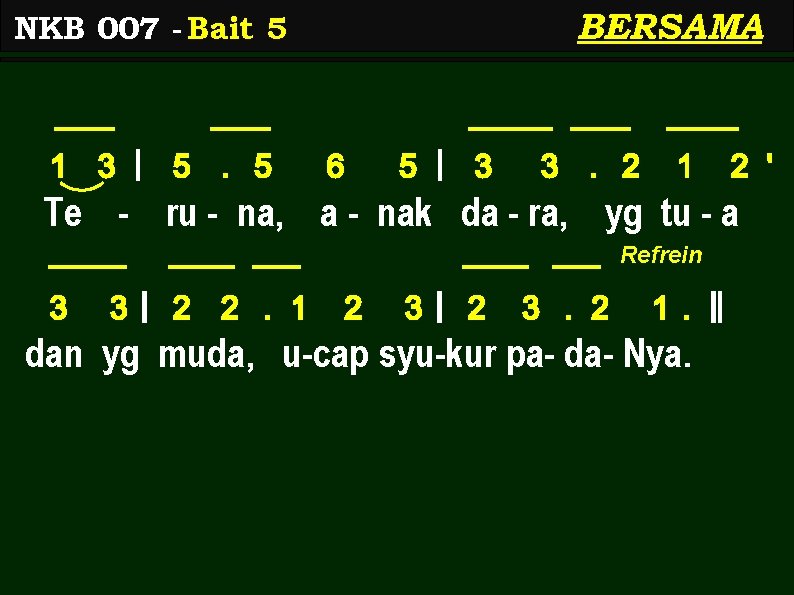 BERSAMA NKB 007 - Bait 5 1 3 | 5. 5 6 5 |