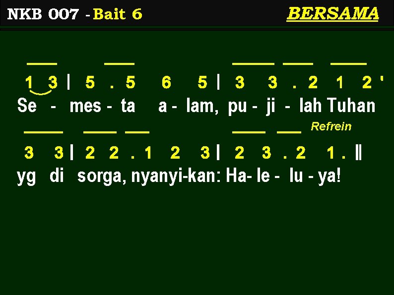 BERSAMA NKB 007 - Bait 6 1 3 | 5. 5 Se - mes