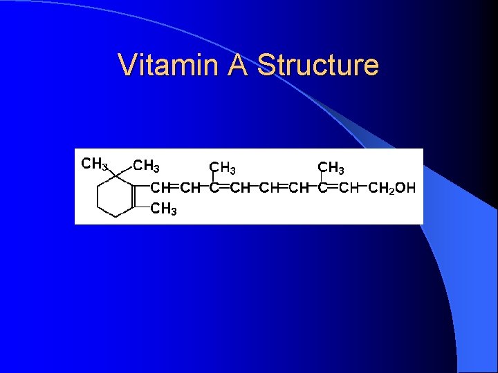 Vitamin A Structure 
