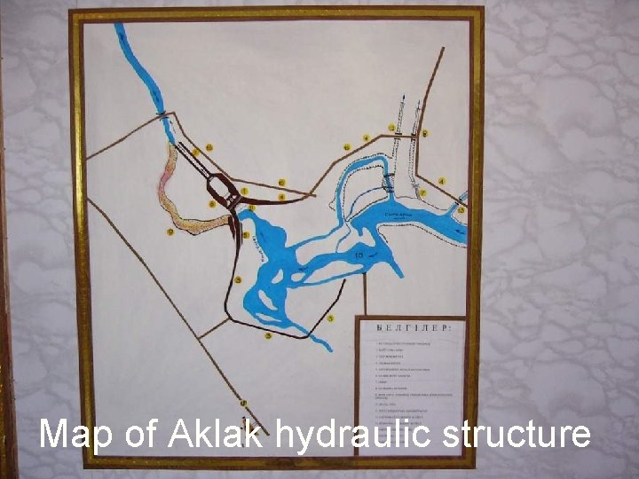 Map of Aklak hydraulic structure 