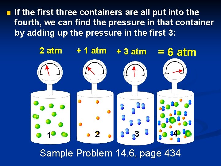 n If the first three containers are all put into the fourth, we can