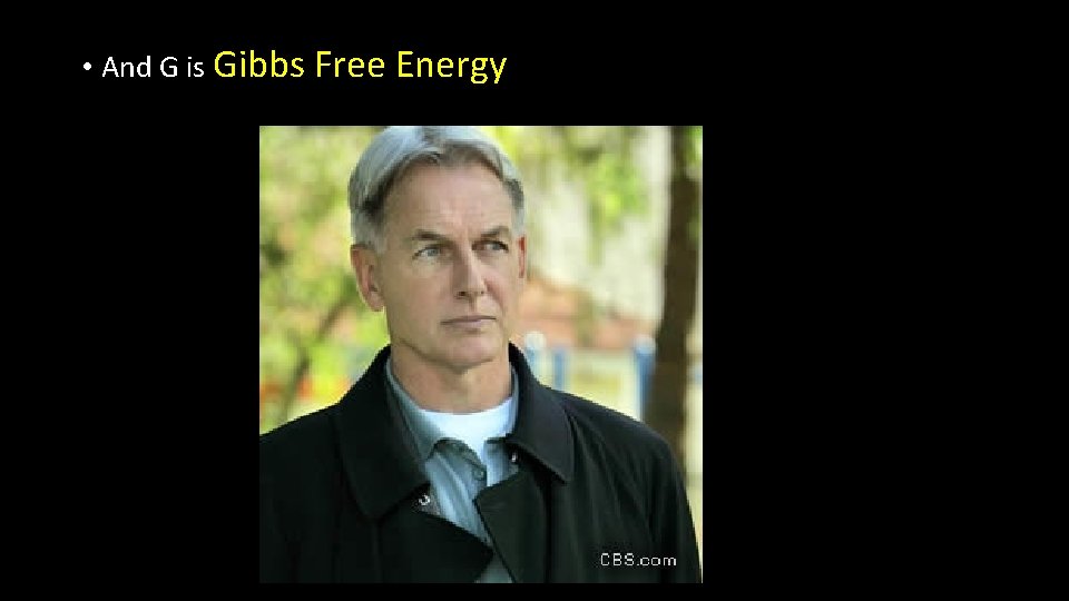  • And G is Gibbs Free Energy 