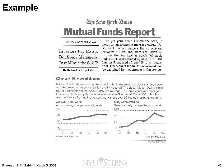 Example Professor S. D. Balkin -- March 5, 2003 42 