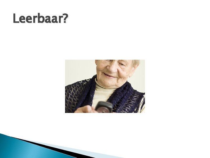 Leerbaar? 