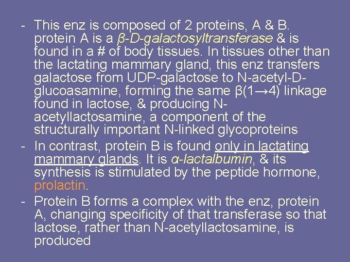 - This enz is composed of 2 proteins, A & B. protein A is