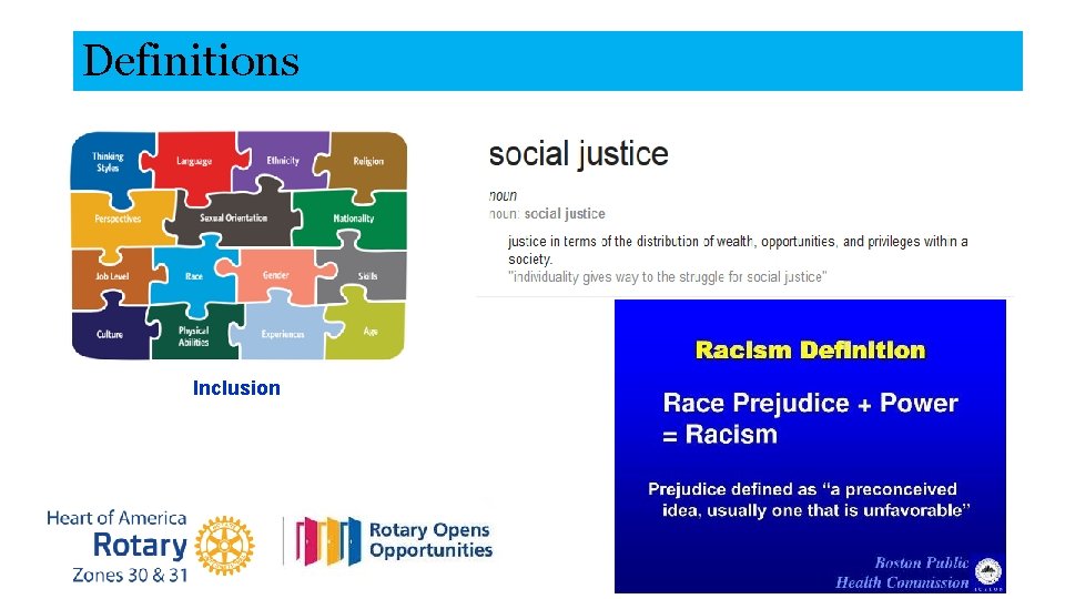 Definitions Inclusion 
