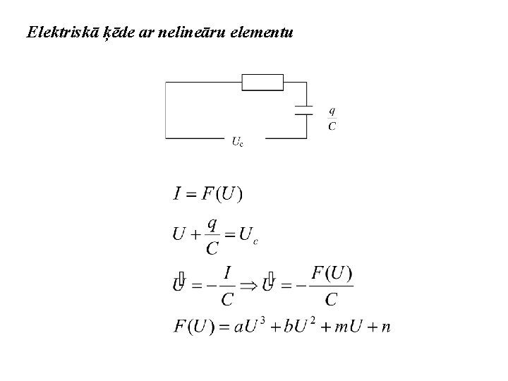 Elektriskā ķēde ar nelineāru elementu 