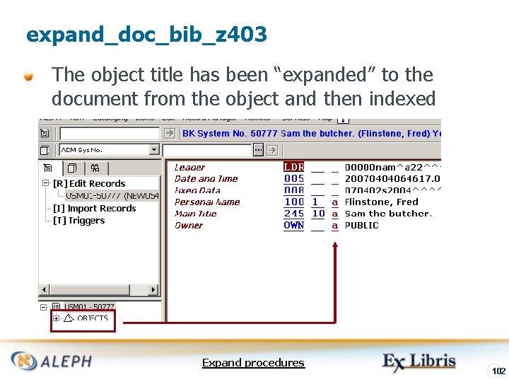 expand_doc_bib_z 403 The object title has been “expanded” to the document from the object