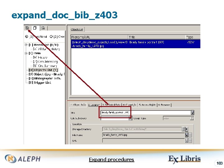 expand_doc_bib_z 403 Expand procedures 103 