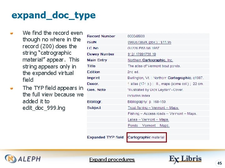expand_doc_type We find the record even though no where in the record (Z 00)
