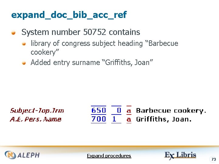 expand_doc_bib_acc_ref System number 50752 contains library of congress subject heading “Barbecue cookery” Added entry