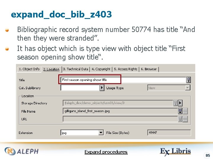 expand_doc_bib_z 403 Bibliographic record system number 50774 has title “And then they were stranded”.