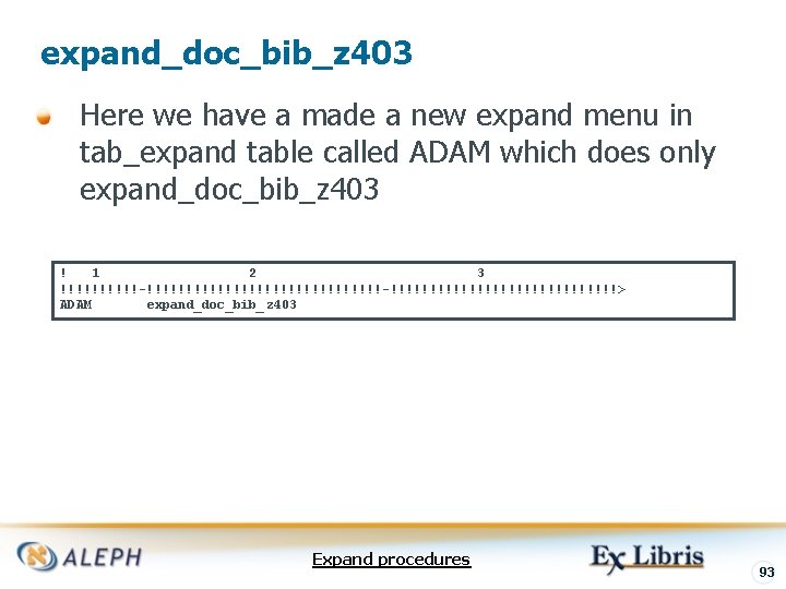 expand_doc_bib_z 403 Here we have a made a new expand menu in tab_expand table