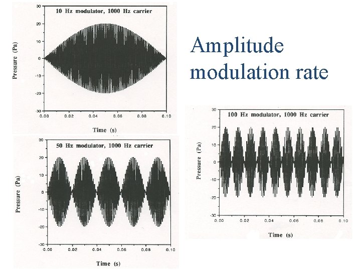 Amplitude modulation rate Amplitude modulation rate