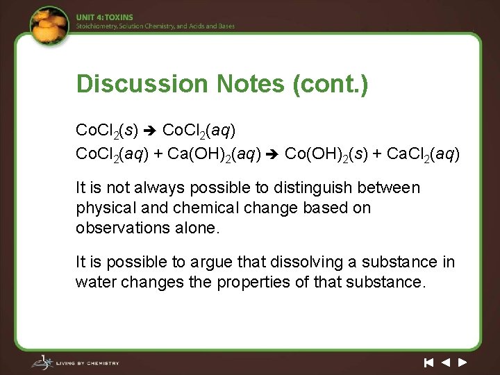 Discussion Notes (cont. ) Co. Cl 2(s) Co. Cl 2(aq) + Ca(OH)2(aq) Co(OH)2(s) +