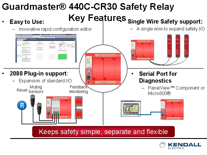 Guardmaster® 440 C-CR 30 Safety Relay Key Features • Single Wire Safety support: •